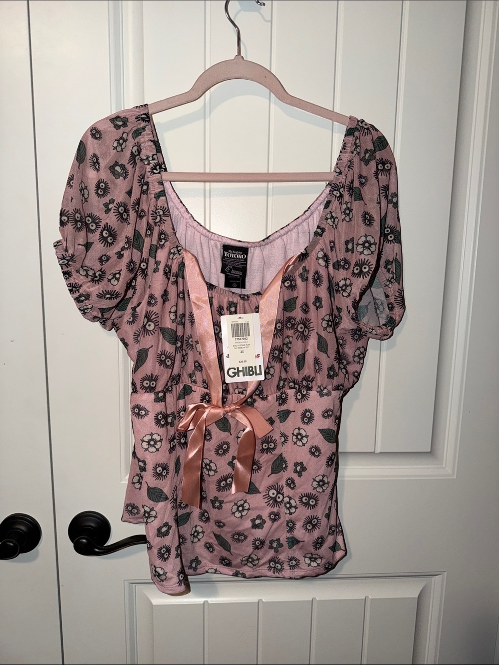 My Neighbor Totoro Puff Sleeve Top